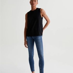 NWT AG-ED Denim Farrah Ankle High Rise Skinny. 12 Years Fluid. $235 Size 25